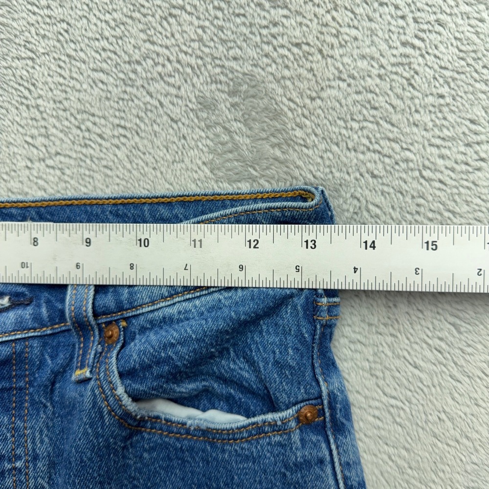 Levi's Jeans Womens 26 Blue Ribcage Straight Ankle High Rise Button Fly Denim - Picture 4 of 8